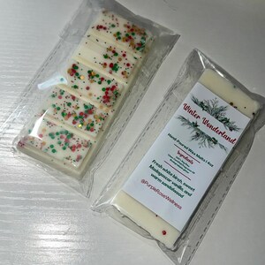 Christmas Winter Wonderland Wax Snap Bars Wax Melts Holiday Snap Bar Melts For Gifts Wax Melts Wax Warmer Melts Home Wax Melts Holiday Scent