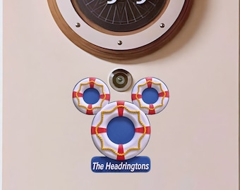 Personalized Disney Cruise Line Mickey Door Magnet, Stateroom Magnet, stateroom decoration, Magnetic 3D printed door magnet