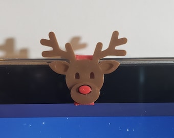Reindeer Webcam Cover - Camera Cover - Privacy Slide