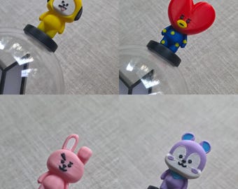 Kpop Lightstick Topper | Leuke karakterdop voor lightstick | 3D-geprint concertaccessoire | Cadeau voor Kpop-fans