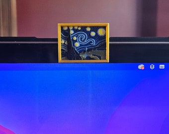 Starry Night Webcam Cover - Camera Cover - Privacy Slide