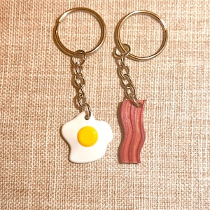 Eggs & Bacon Couples Keychain - Friendship Keychains