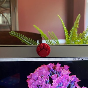 Paw Print Webcam Cover - Camera Cover - Privacy Slide