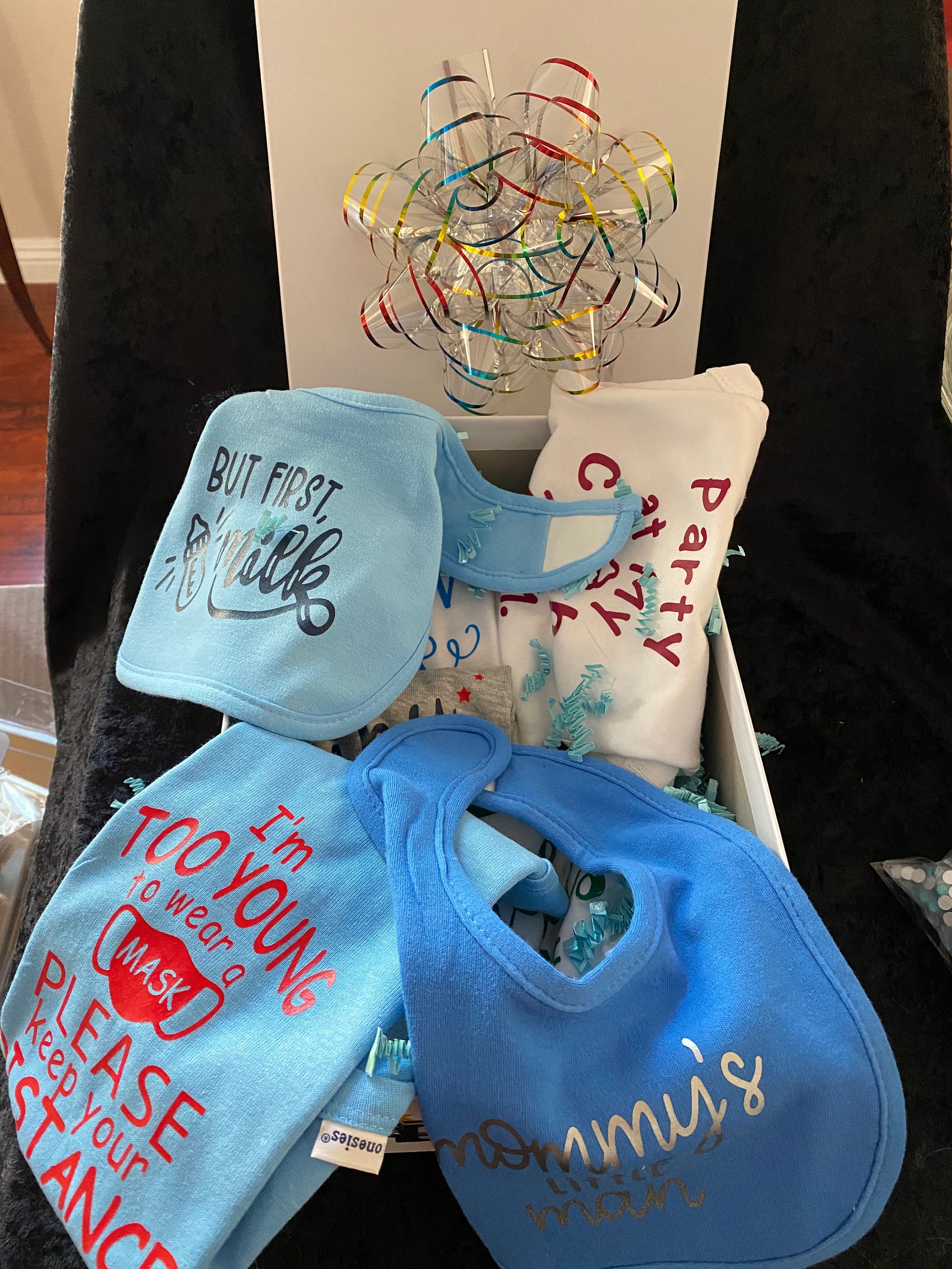 Baby Gift Box With Customized Onesies Etsy