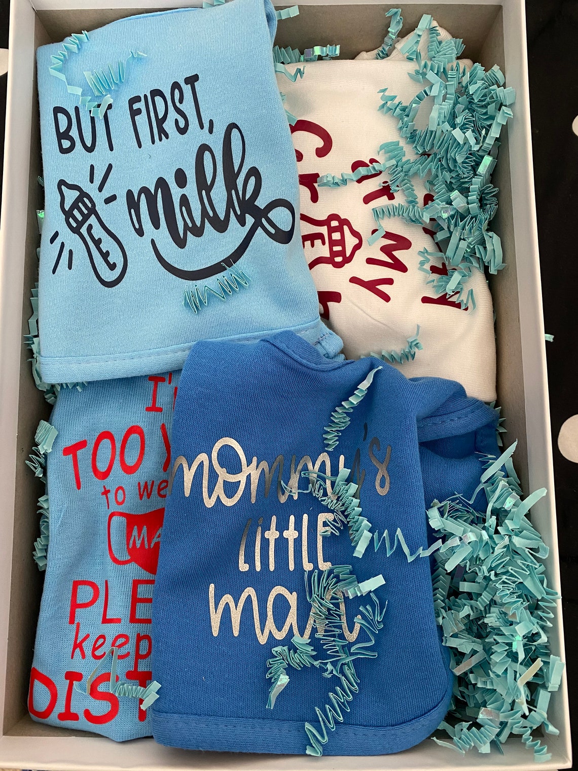 Baby Gift Box With Customized Onesies Etsy