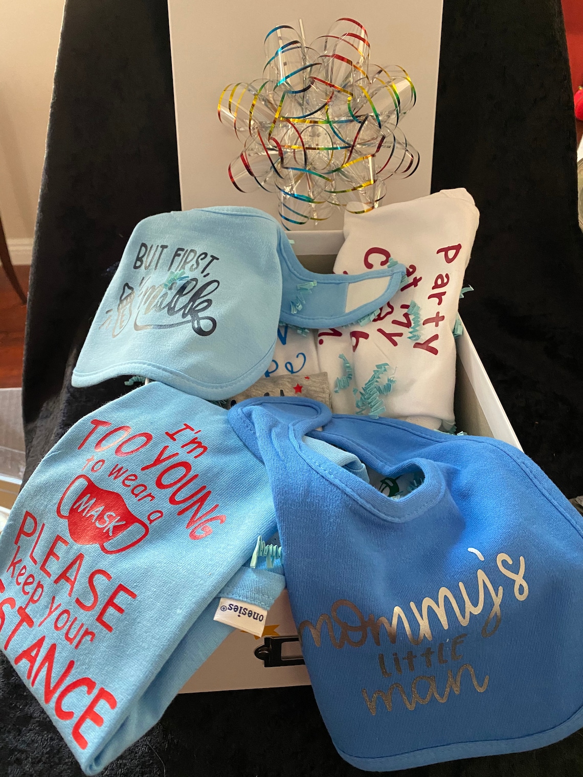 Baby Gift Box With Customized Onesies Etsy