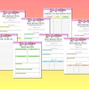 Year in Review Planner Year at a Glance Calendar Printable - Etsy