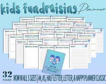 Kindergeldbeschaffung Planer Digitaler Download Patenschaft Fundraiser Organisieren Ziel Budget Checkliste Expense Tracker Klassisch Happy PDF Inserts