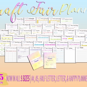 Craft Fair Planner Craft Show Templates Small Business Organizer ...