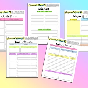 Personal Growth Journal Life Planner Printable Mental Health - Etsy