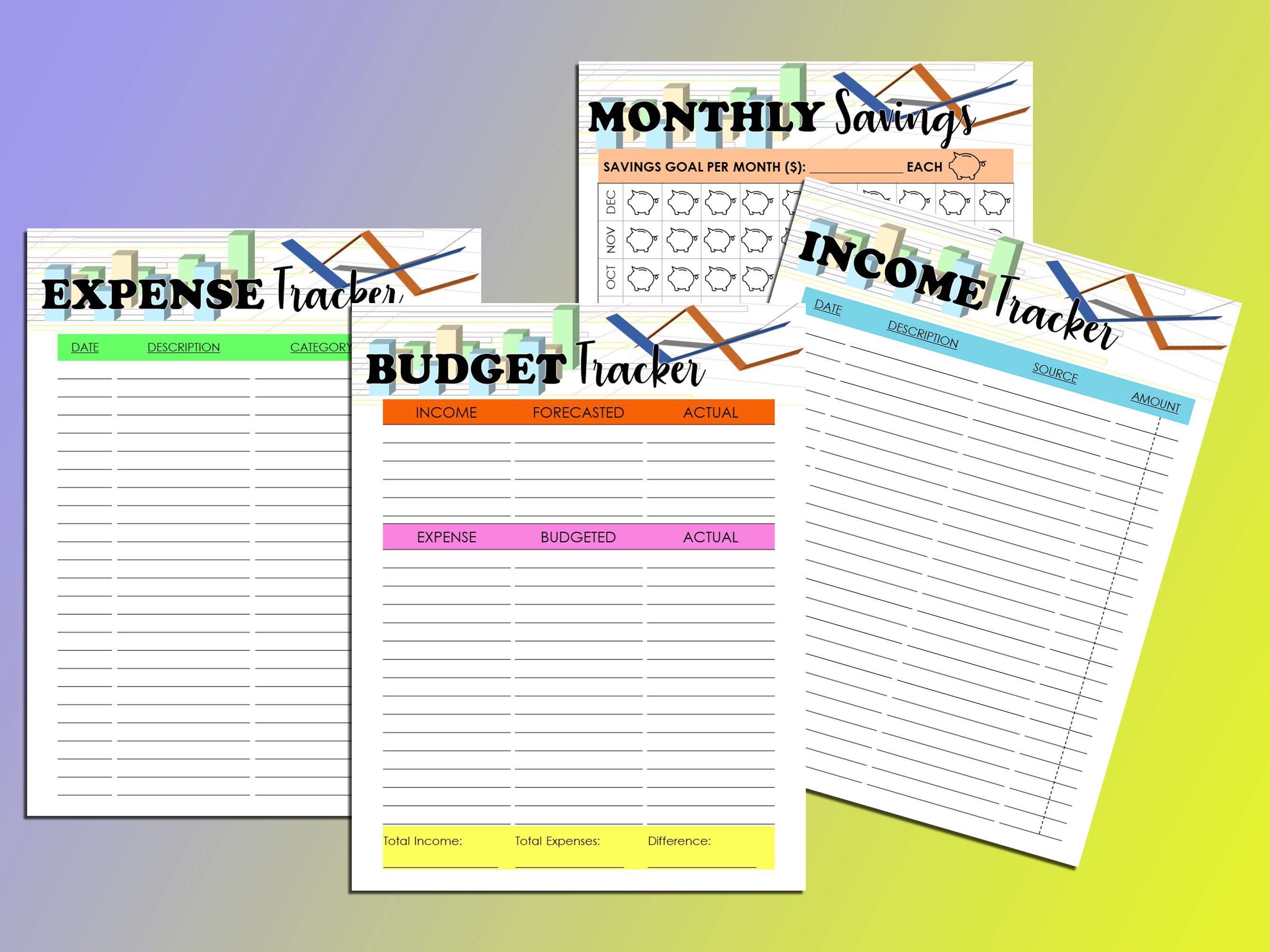 Etsy Financial Planner Printable