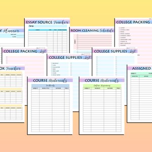 College Planner Printable Planning Visit Student Digital Download ...
