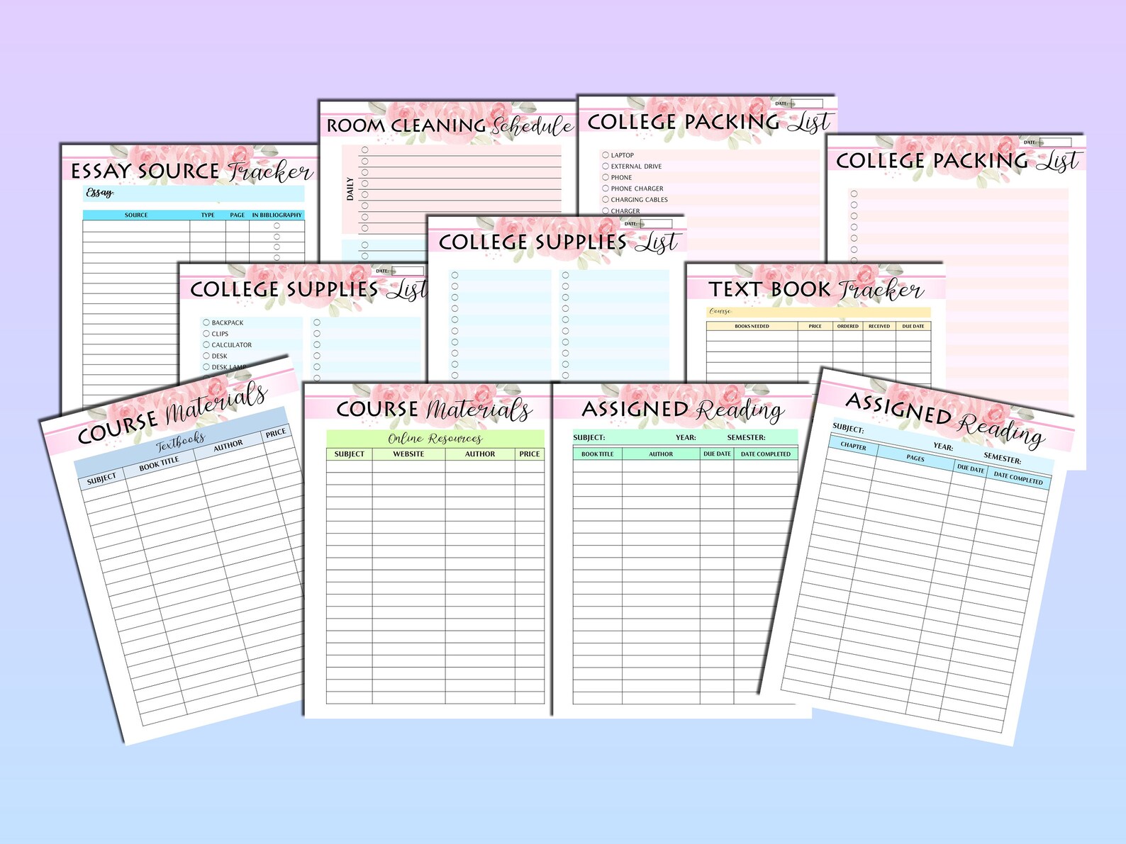 College Planner Printable Planning Visit Student Digital - Etsy