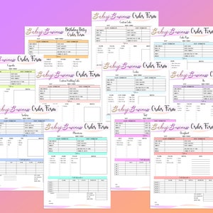 Bakery Business Planner Cakes Cupcakes Home Baking Bakery Printable ...