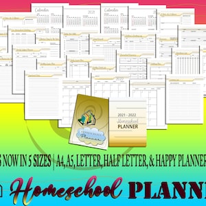 Homeschool Planner Printable Homeschool Digital Download Lessons ...