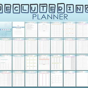 Declutter Planner Decluttering Printable Home Organizing Cleaning ...