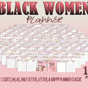 Sophisticated Florals Black Alphabet Stickers – The Happy Planner
