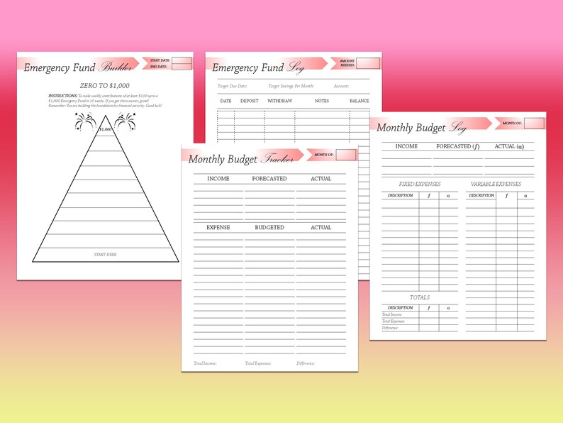 financial budget planner financial budget planner