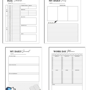 Work from Home Planner Printable Daily Work Planner Home | Etsy