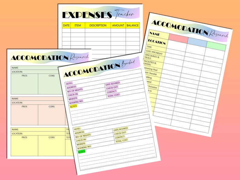 Ultimate Travel Planner Vacation Journal Budget Itinerary Packing List ...
