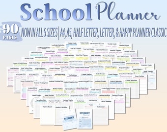 Student Planner Printable School Digital Download Lessons Student Teaching Planner Nurse Nursing Medical Elementary Middle High School
