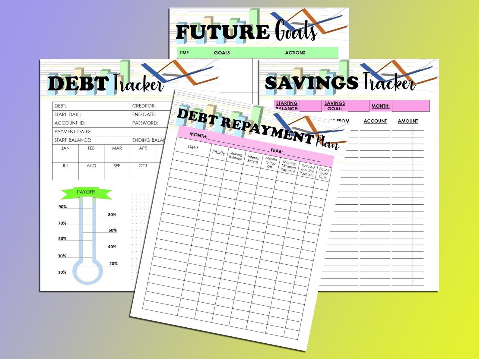 Financial Printable Guide.pdf Financial Planner Printable Finance Digital Download Monthly Budget ...