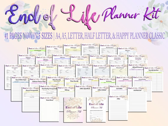 End Of Life Planner Kit Printable Life Planner Printables Life Baysection End Of Life Planner Kit Printable Life Planner Printables Life Baysection