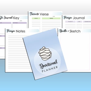 Devotional Journal Printable Bible Study Planner Prayer Journal ...