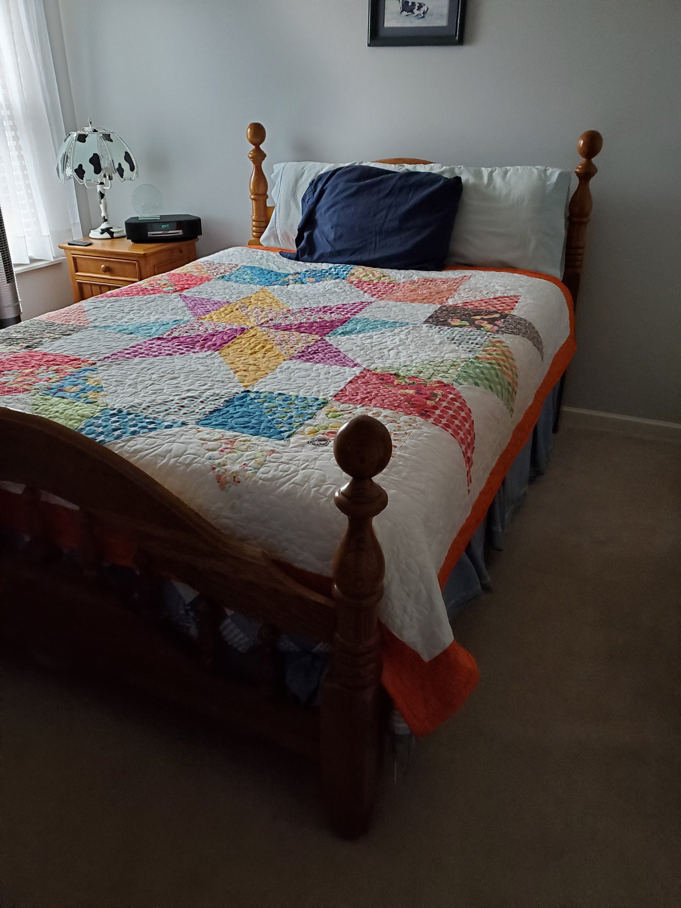 Queen Size Carpenter Star Quilt Etsy
