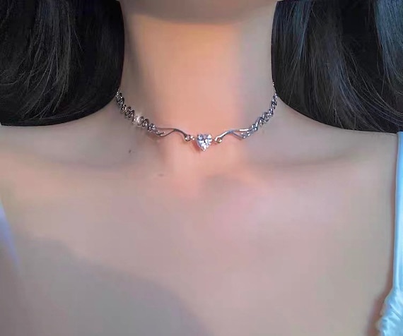 Etsy diamond shop choker