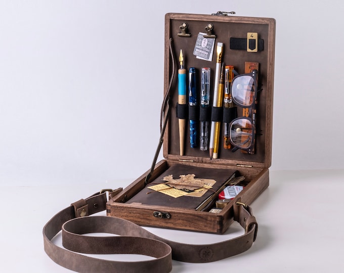 Writers Messenger Wood Box A5