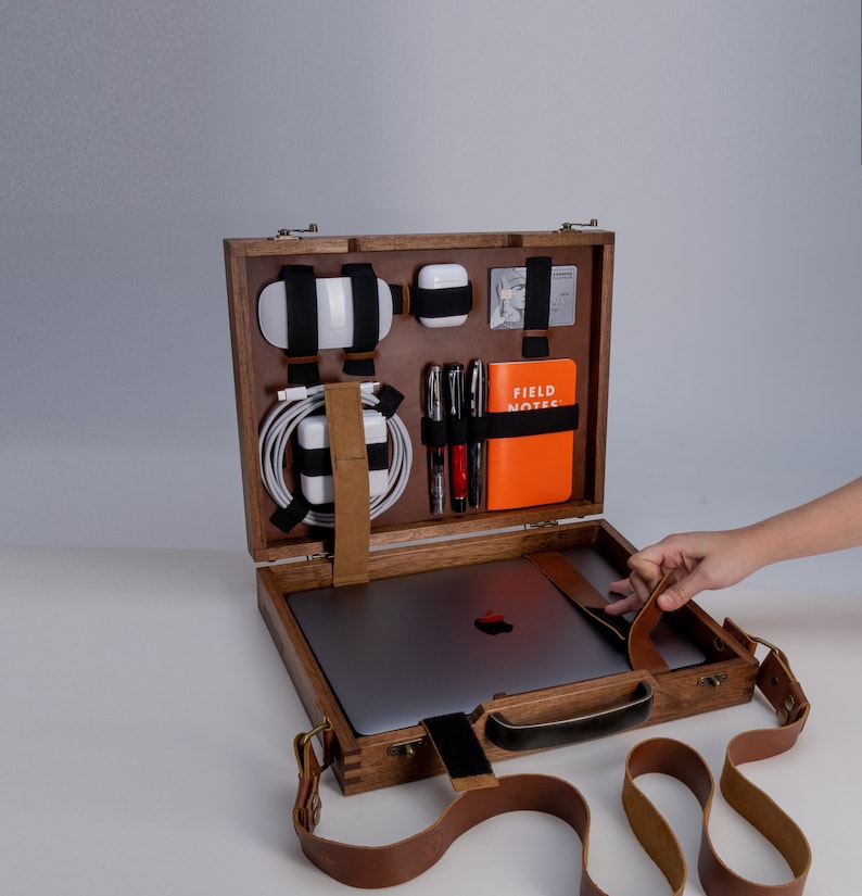 Wood Briefcase for Macbook Pro 13 Etsy