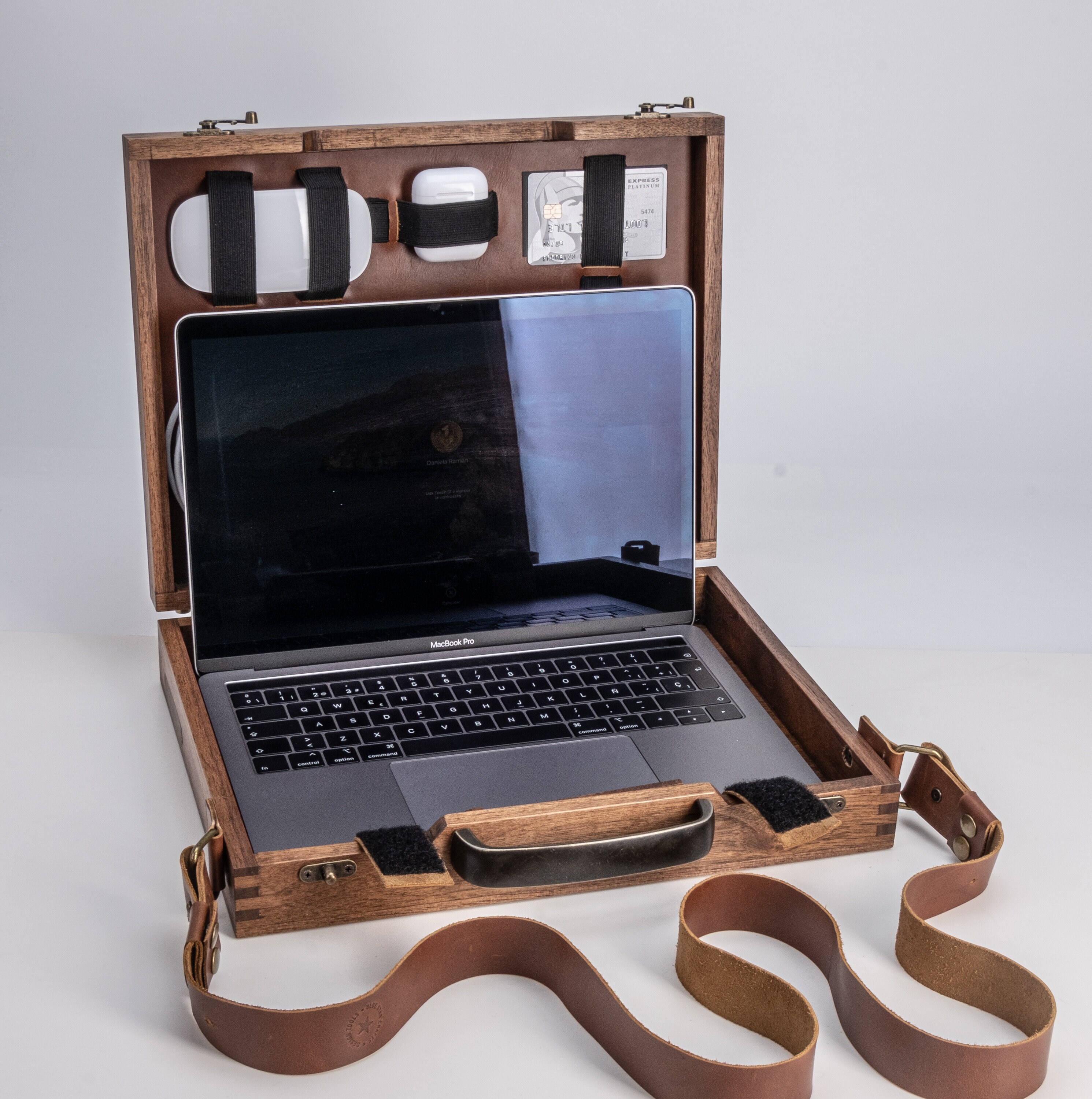 Wood Briefcase for Macbook Pro 13 Etsy