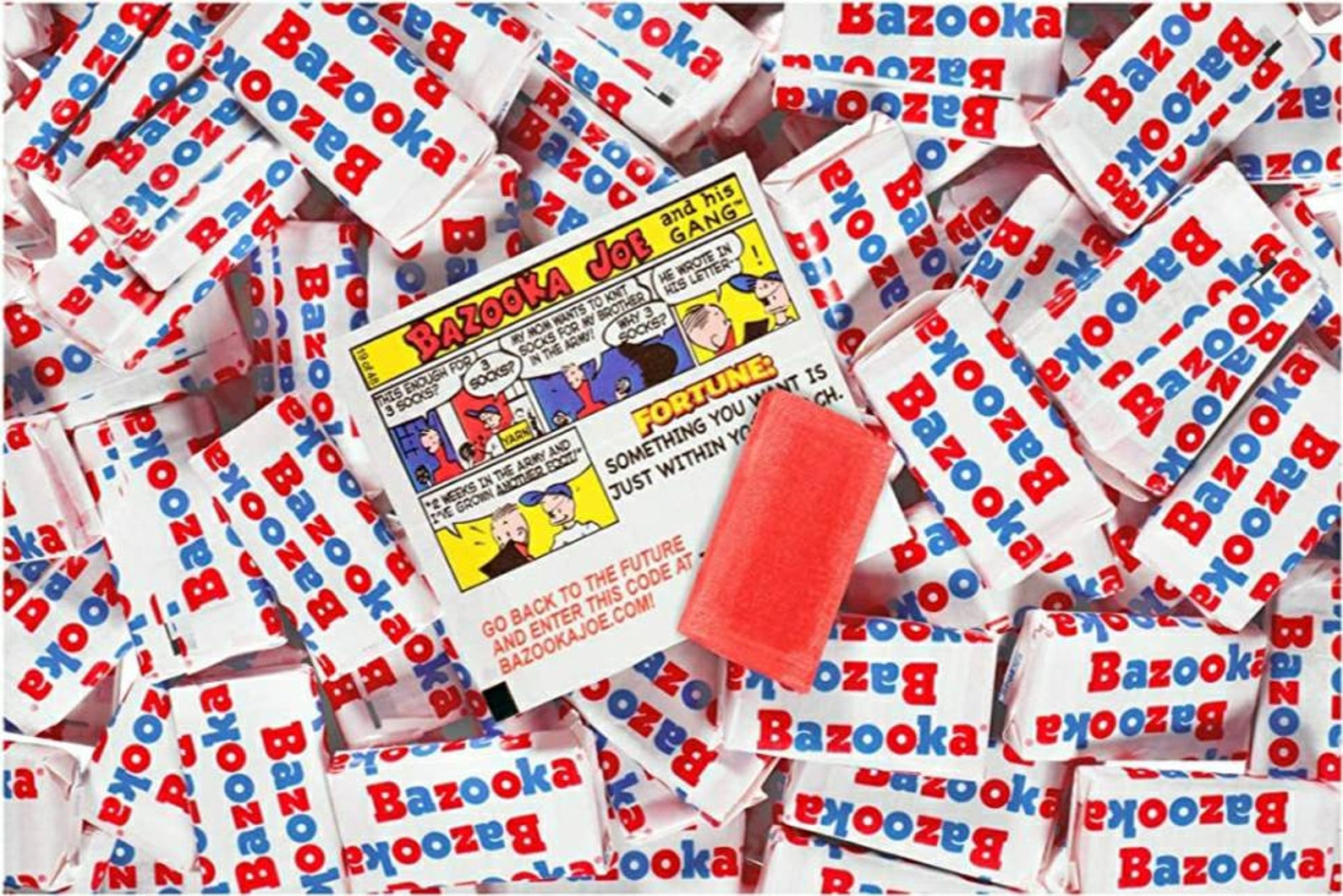 1/2 pound of Bazooka Bubble gum with gun jokes Etsy