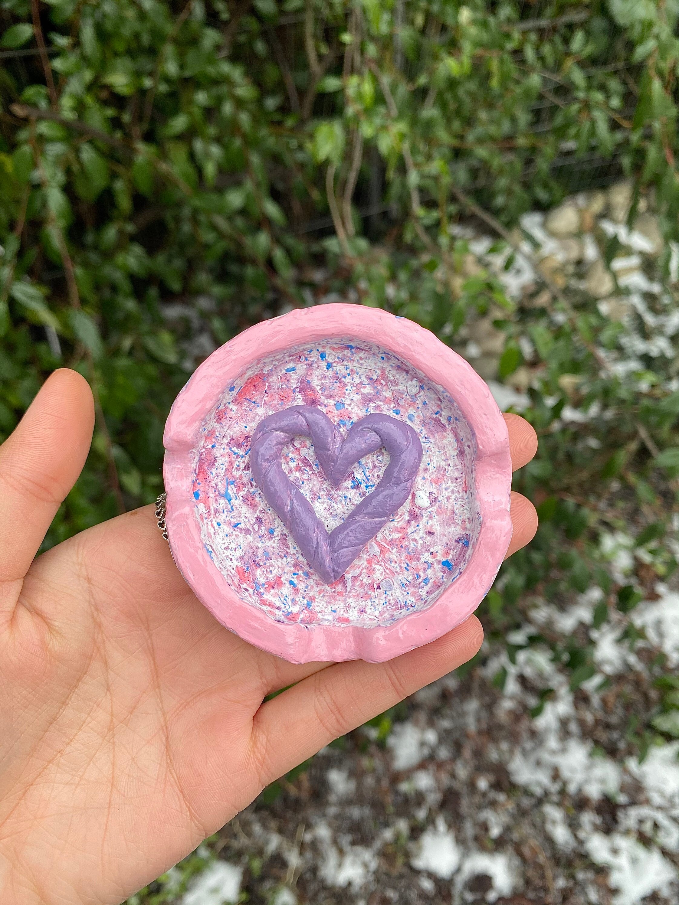 Clay Circle Ashtray Air Dry Clay Cute Smoking Etsy