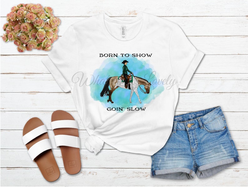 Western Pleasure Horse Show shirt Women's Graphic Shirt Etsy