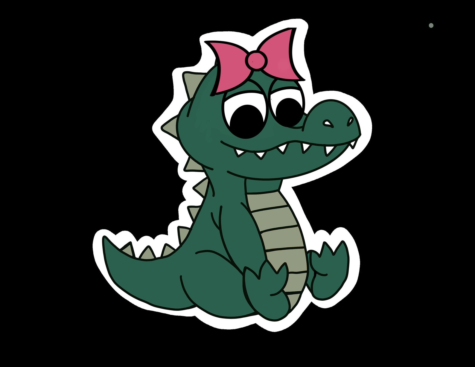 Girly Gator Sticker Vinyl Sticker Sticker for Hydroflask Etsy