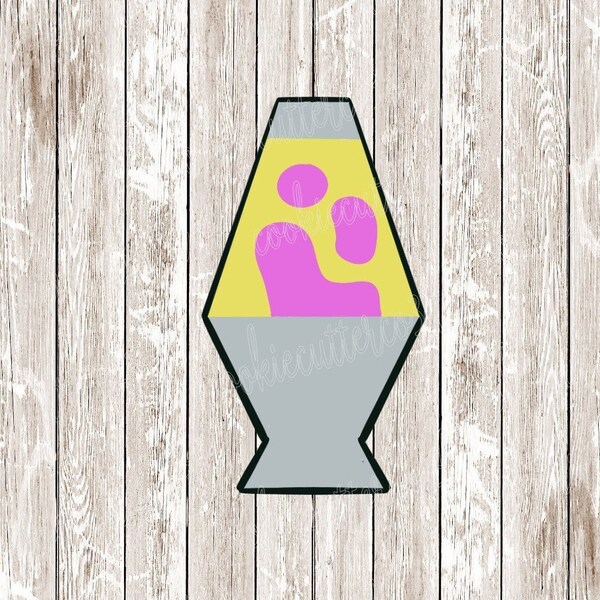 Lava lamp-reto-60's 70's cookie cutter/fondant, clay cutter