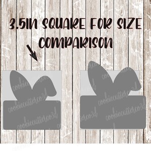 Bunny ear name plaque-Easter-Spring cookie cutter, fondant cutter, clay cutter image 3