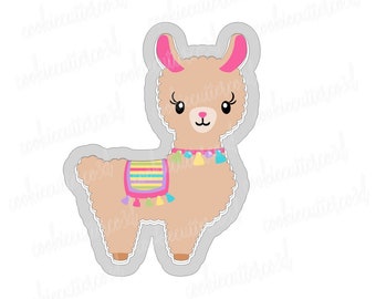 Llama cookie cutter, fondant cutter, clay cutter