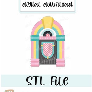 Juke box cookie cutter-STL Files-digital download