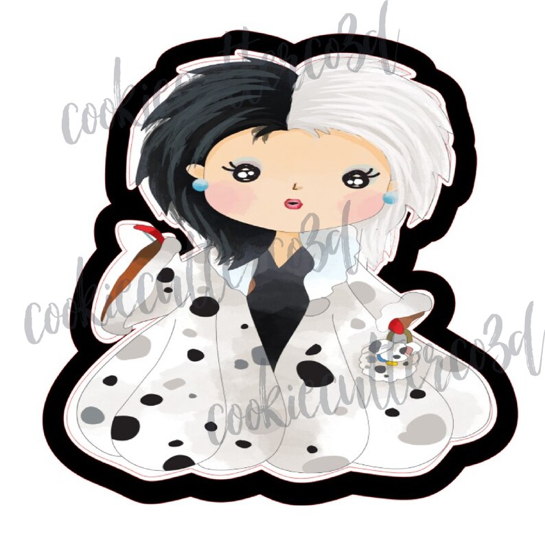 Dalmatian Villain Cookie Cutter Fondant Cutter Clay Cutter Etsy
