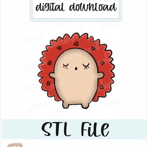 STL DATEI- Igel Ausstechform- digitaler Download- 5 Größen