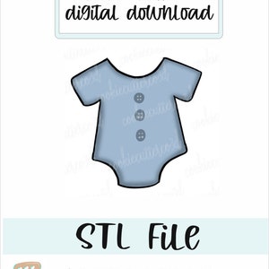 STL file-Baby onesie. cookie cutter-digital download