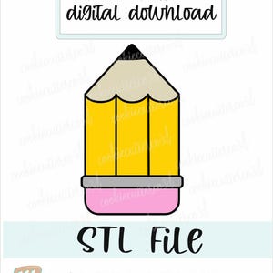 STL-BESTAND: potloodsnijder-schoolleraar-schrijven-digitale download 4 maten