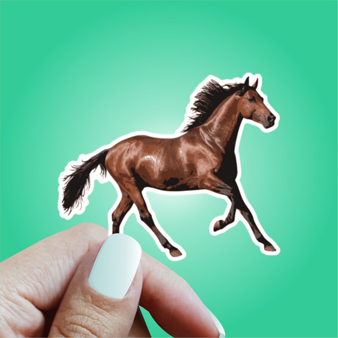 Horse Vinyl Sticker Laptop Sticker Water Bottle Sticker Etsy