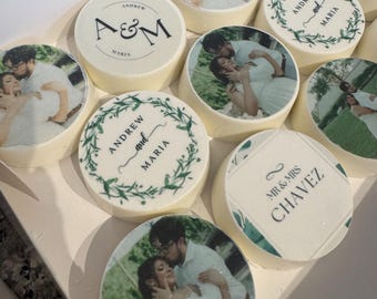 Personalized Edible Image topper, for Oreos, Rice Krispies,  Cake Decoration for Wedding, Birthdays