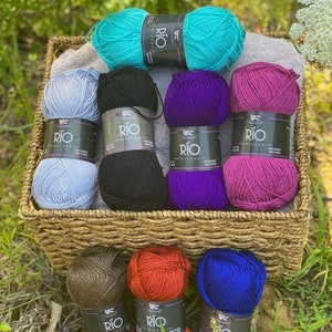 Rio yarn yarn for knitting, rio ball of 100 grams, embroidery thread In the purchase of  100 or more you receive a free surprise gift !!