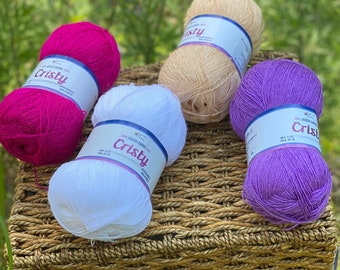 Cristy knitting 1 ball yarn 100 grams ball , summer yarn,