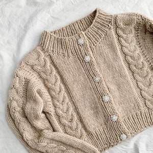 Ninas Cardigan English Knitting Pattern - Etsy